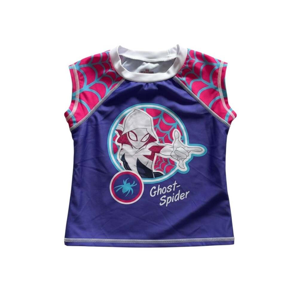 Marvel Ghost-Spider Girls UPF 50+ Rash Guard Swim Shirt only